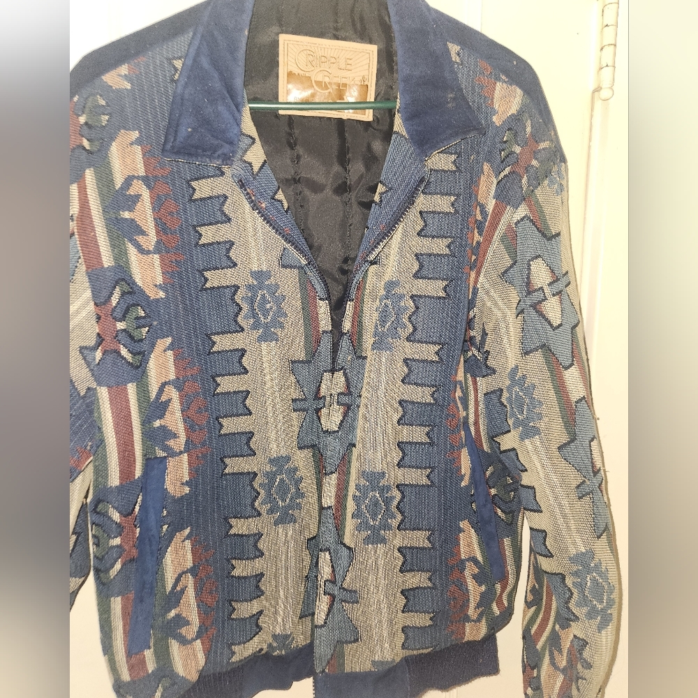 Xl Cripple Creek Navajo Print Jacket